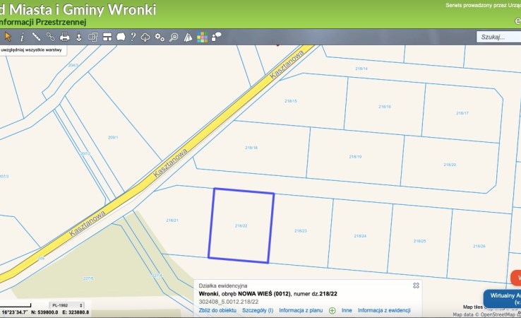 działka na sprzedaż - Wronki